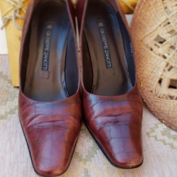 Giuseppe Zanotti Vintage Brown Croc Embossed - Picture 13 of 16